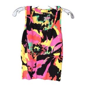 Soca by St. John. Multi colored print Knit tank.